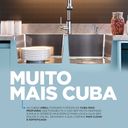 Ver imagem 5 de Kit Cuba Dupla Gourmet com Acessórios Solo201-DI Dosador e Válvulas e Escorredor e Tampas Decorativa