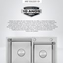 Ver mais imagens de Kit Cuba Dupla Gourmet com Acessórios Solo201-DI Dosador e Válvulas e Escorredor e Tampas Decorativa