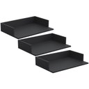 Ver imagem 1 de Kit 03 Suportes Suspensos Para Micro-ondas Forno 60x40 cm Class L03 Preto - Lyam Decor