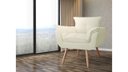 Ver imagem 3 de Poltrona Decorativa Opala Suede Rosa Pés Madeira Ms Decor