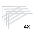 Ver imagem 1 de Kit 4 Mão Francesa de Aço Prateleira 30cm