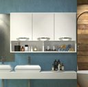 Ver imagem 3 de Balcão Aéreo De Parede Com Dois Nichos Móvel De Cozinha