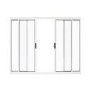 Ver imagem 2 de Janela de Alumínio Abertura Central 4 Folhas sem Grade 100x120cm Branco Allo Esquadrias