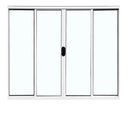 Ver imagem 1 de Janela de Alumínio Abertura Central 4 Folhas sem Grade 100x120cm Branco Allo Esquadrias