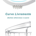 Ver imagem 3 de Trilho de Cortina Super Flexivel, Trilho Suisso, Curva Fácil, Kit Completo, Sala, Quarto, Cozinha, B
