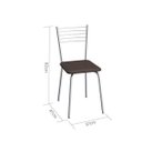 Ver imagem 3 de Cadeira de Aço 82cm Flex Marrom/Cromado