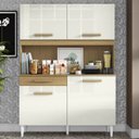 Ver imagem 1 de Kit Cozinha Compacta 4 Portas 2003308 121cm Atacama Off White Aramoveis
