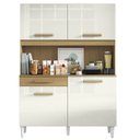 Ver imagem 2 de Kit Cozinha Compacta 4 Portas 2003308 121cm Atacama Off White Aramoveis