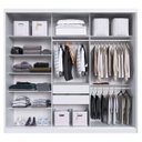 Ver imagem 2 de Guarda Roupa Casal 3 Portas 2 Gavetas 100% MDF London Yescasa