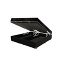 Ver imagem 3 de Cama Box Baú King Colchão Aylla Espuma D33 Acolchões + Box Sintético 69x193x203 Cor:Preto