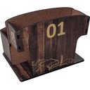 Ver imagem 1 de Suporte Porta Guardanapos 1 Ao 10 Zanline Mdf Restaurante Sachê de Mesa Marrom