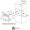 Ver imagem 2 de Forno Elétrico Embutir Fischer Infinity Branco 127v 50 Litros com Air Fryer 5 Funções 15740(19296