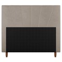 Ver imagem 2 de Cabeceira Cama Box Solteiro Dallas 90cm Suede Bege - Abmaza