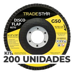 Kit C- 200 Disco Flap Reto 4.1-2 X 7-8 Fds115-50fc Z50 - 1