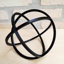 Ver imagem 4 de Estatueta Cosmos - Esfera, Três Círculos - 20 Cm Diâmetro - Toque 3D:Preto