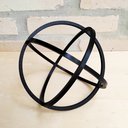 Ver imagem 3 de Estatueta Cosmos - Esfera, Três Círculos - 20 Cm Diâmetro - Toque 3D:Preto