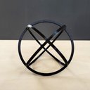Ver imagem 5 de Estatueta Cosmos - Esfera, Três Círculos - 20 Cm Diâmetro - Toque 3D:Preto