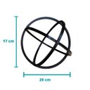 Ver imagem 6 de Estatueta Cosmos - Esfera, Três Círculos - 20 Cm Diâmetro - Toque 3D:Preto