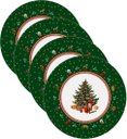 Ver imagem 1 de Kit Sousplat Natal Árvore Verde Nsw 4 Peças com Base
