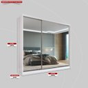 Ver imagem 4 de Guarda Roupa Casal com Espelhos 3 Portas 2 Gavetas 100% MDF London Yescasa