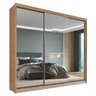 Guarda Roupa Casal com Espelhos 3 Portas 2 Gavetas 100% MDF London Yescasa - 2
