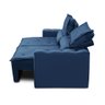 Sofá Retrátil e Reclinável 3 lugares com Molas 1,50m Laura Suede Azul Madelina - 8