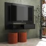 Painel TV 32 40 50 Polegadas com Nicho e Porta Stella - moweis - Preto - 2