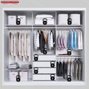 Ver imagem 5 de Guarda Roupa Casal com Espelhos 3 Portas 4 Gavetas 100% MDF London Yescasa