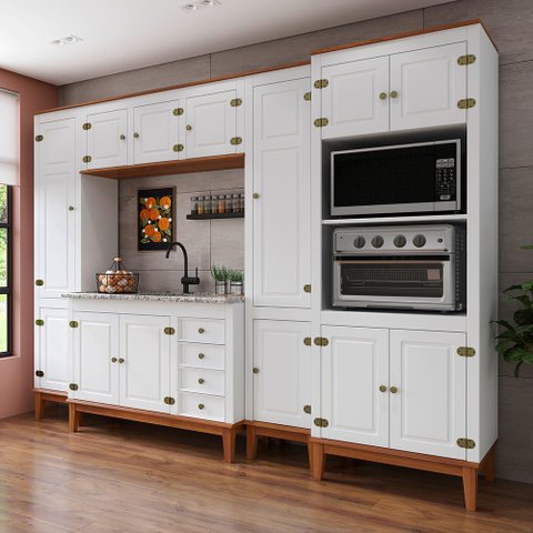 Cozinha Modulada 5 peças - Branco