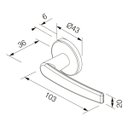 Ver imagem 3 de Fechadura Pado Porta Externa Concept 40mm Cromada