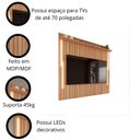 Ver imagem 3 de Painel Efeito Ripado 3d com Led para Tv até 70 Polegadas Sevilla 183cm