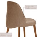 Ver imagem 5 de Conjunto de Mesa de Jantar Bia Tampo Barril Laminado e 6 Cadeiras Ester Marrom/Atacama/Imbuia/Cinamomo