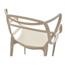 Ver imagem 6 de Kit 5 Cadeiras Allegra em Pp para Área Externa e Sala de Jantar ou Estar Cor Nude Ecomhome