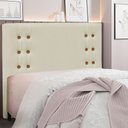 Ver imagem 2 de Cabeceira Casal 1,40m Genova Veludo - Pallazio - Bege