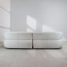 Sofa Roma C/ Chaise Tec Linho Robust Cor 15014 210cm Gralha Azul Bege Claro 210cm - 5