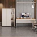Ver imagem 1 de Conjunto de Escritório Office 2 Peças Mesa Armário Alto Oslo