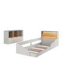 Ver imagem 2 de Quarto Infantil com Cama Solteiro Montessoriana com Iluminação LED e Comoda Lille Bege/Arenas