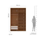 Ver imagem 3 de Closet Modular sem Portas com Maleiro Luna
