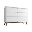 Ver imagem 1 de Cômoda para Quarto Organizadora Londres com 6 Gavetas - Branca