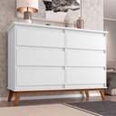 Ver imagem 2 de Cômoda para Quarto Organizadora Londres com 6 Gavetas - Branca