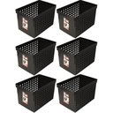 Ver imagem 1 de 6 Caixas Organizadoras para Escritório 42x27cm Arquivo Morto Pastas Suspensas com Furação