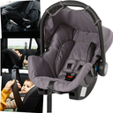 Ver imagem 2 de Bebe Conforto com Base para Carro Galzerano Grid Preto Cinza