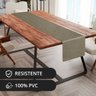 1 Caminho Trilho Mesa Impermeável Pvc Nápoli Avelã 42x210 - 2