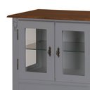 Ver imagem 2 de Cristaleira com 2 Portas e Laterais em Vidro Pés Luiz Xv 60312 Linz Móveis