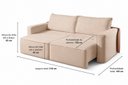 Ver imagem 5 de Sofá-Cama Retrátil 210cm Austin
