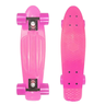 Skate Infantil Longboard Rodas em LED Radical Brinquedo Suporta até 80 Kg Azul e Rosa:Rosa - 4