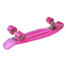 Skate Infantil Longboard Rodas em LED Radical Brinquedo Suporta até 80 Kg Azul e Rosa:Rosa - 3