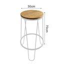 Ver imagem 5 de Conjunto Guatemala Mesa 220cm Aparador com 4 Banquetas Industriais Base em Ferro Branco
