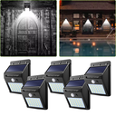 Ver imagem 1 de Luminária Lâmpada Arandela Placa Energia Solar 30 Leds com Sensor Noturno de Movimento para Parede M