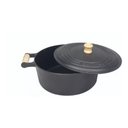 Ver imagem 4 de Caçarola Alça de Madeira com Tampa de Ferro Fundido N°18 - 2 Litros